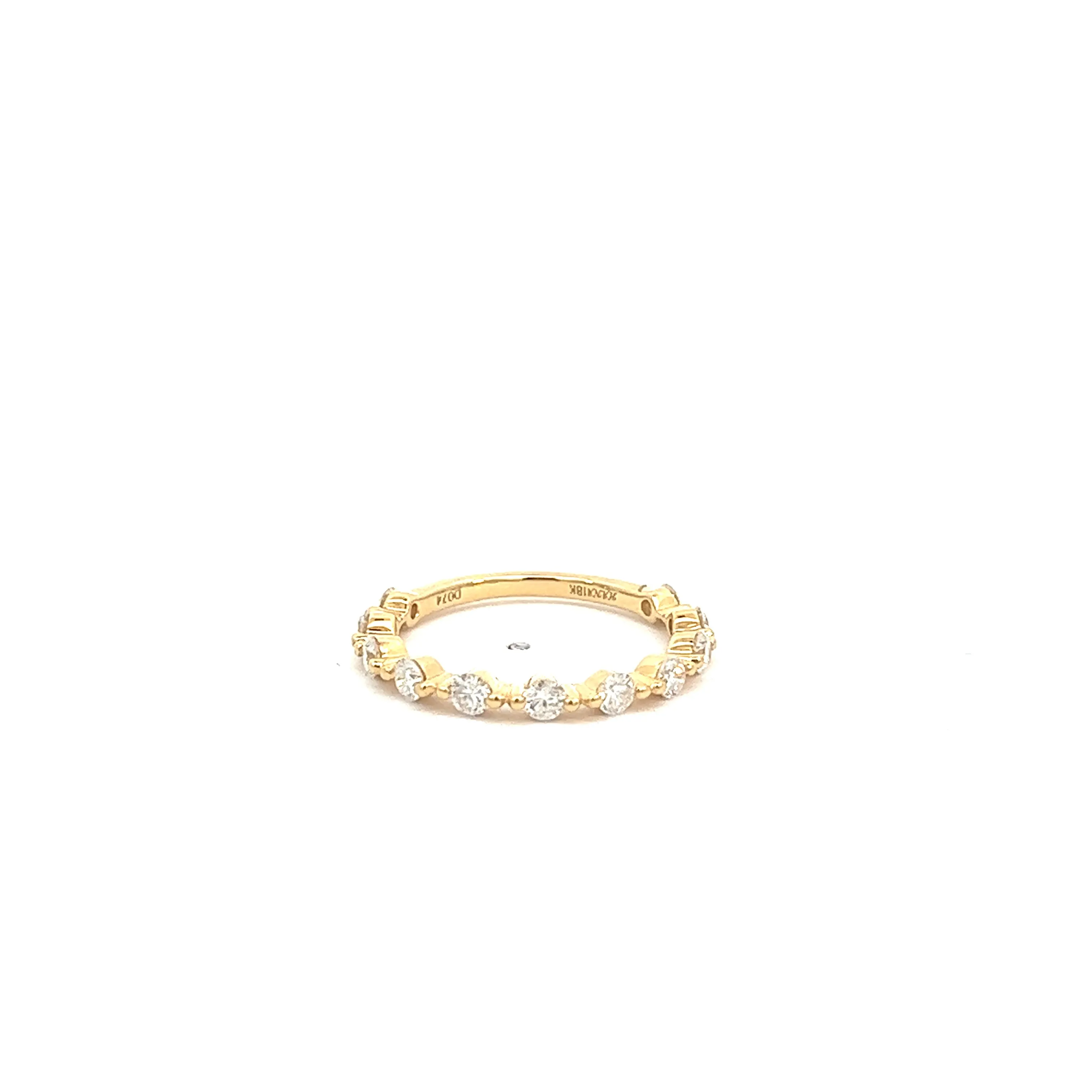 11 round diamond wedding band