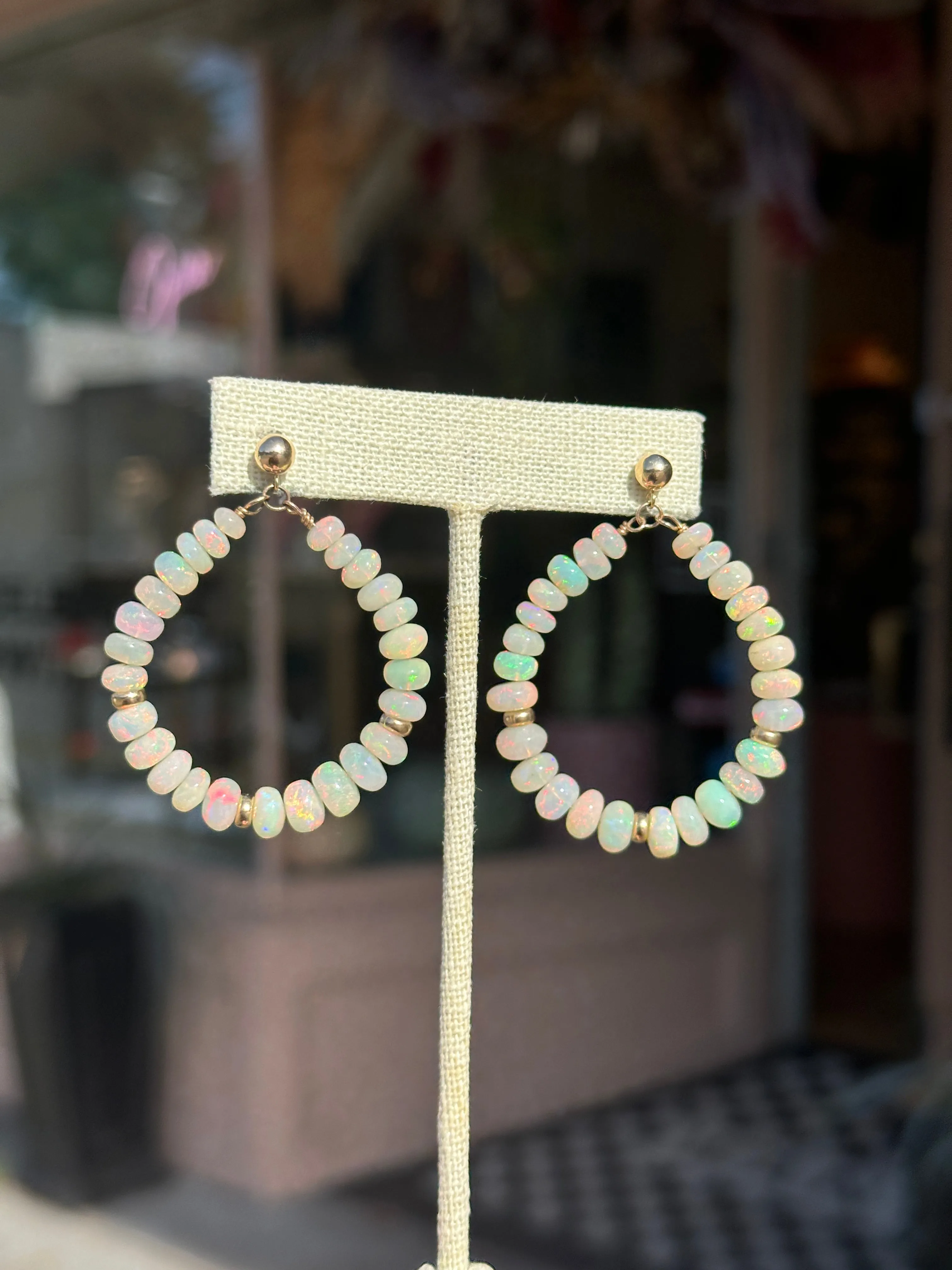 14k Welo Opal Earrings