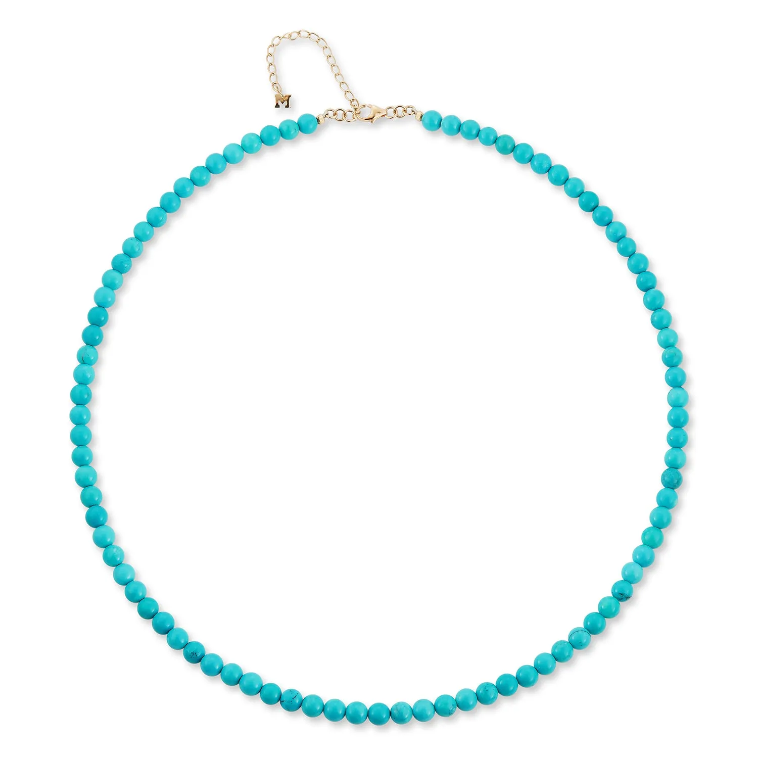 14kt Turquoise  Beaded Choker