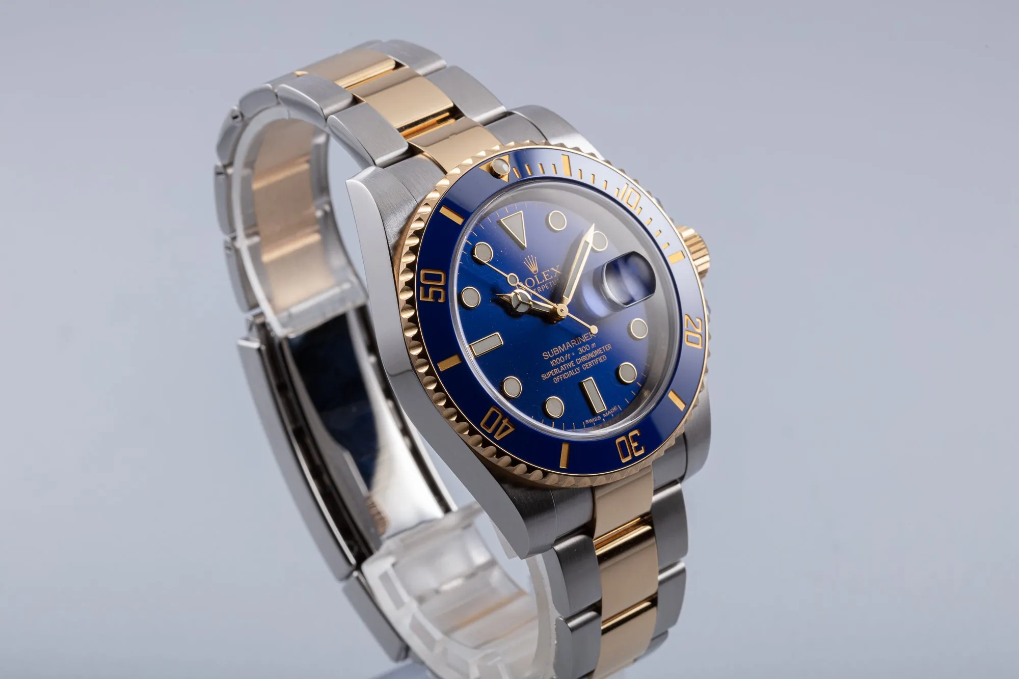 2015 Rolex 18K/ST Submariner Ceramic Blue Dial