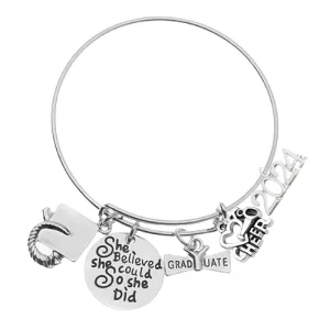 2024 Sports Graduation Bracelet - She Believed She Could- Pick Activity