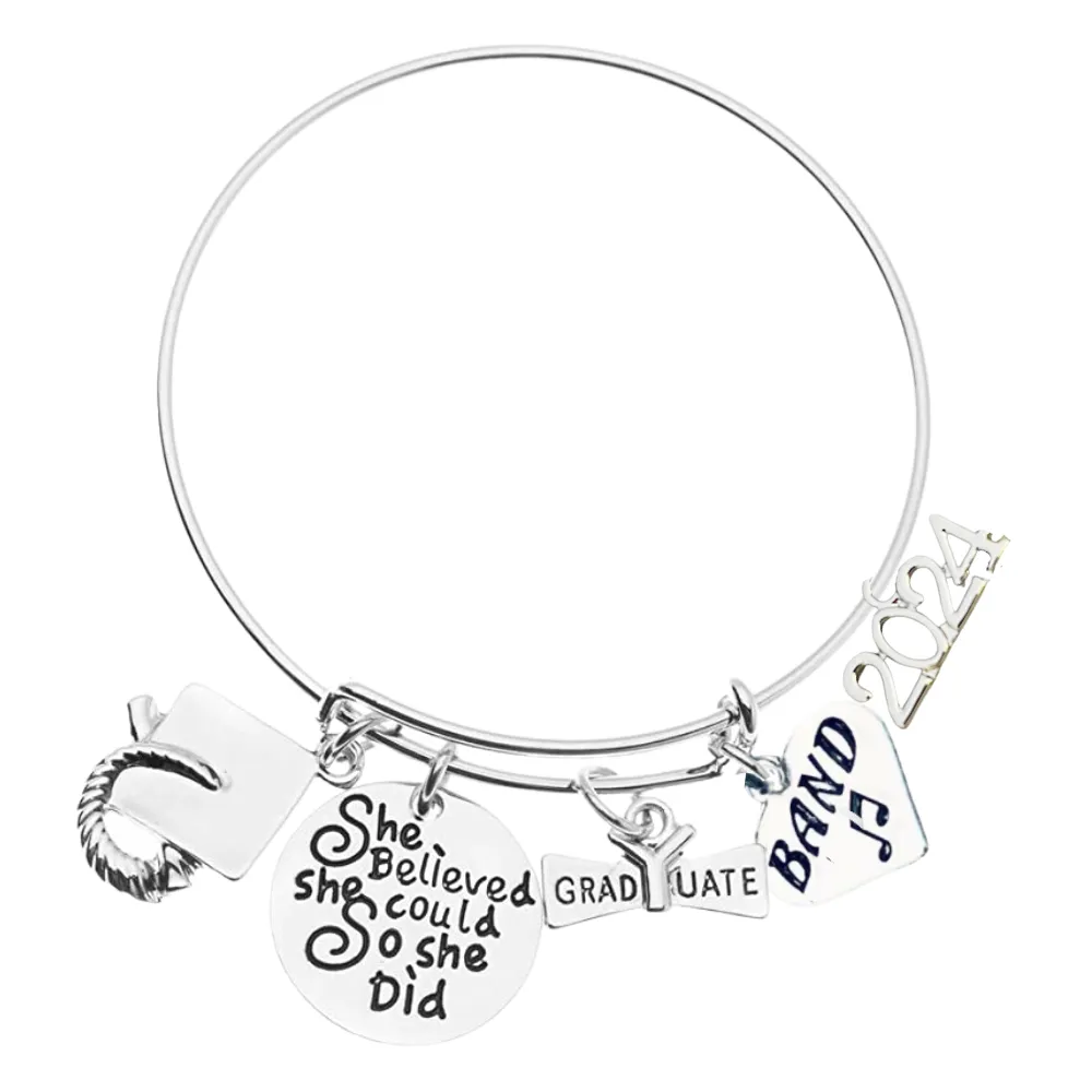 2024 Sports Graduation Bracelet - She Believed She Could- Pick Activity