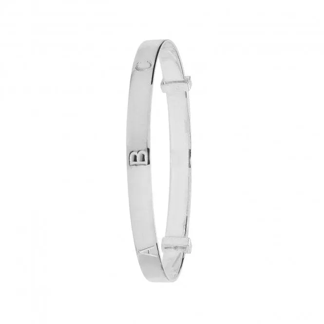 Acotis Silver Babies Diamond-Cut ABC Bangle  G4370