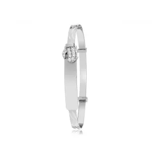 Acotis Silver Bangle Zirconia Expanded G4445