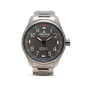 Alpina Startimer Gunmetal Stainless Steel 44mm Automatic (Preowned)