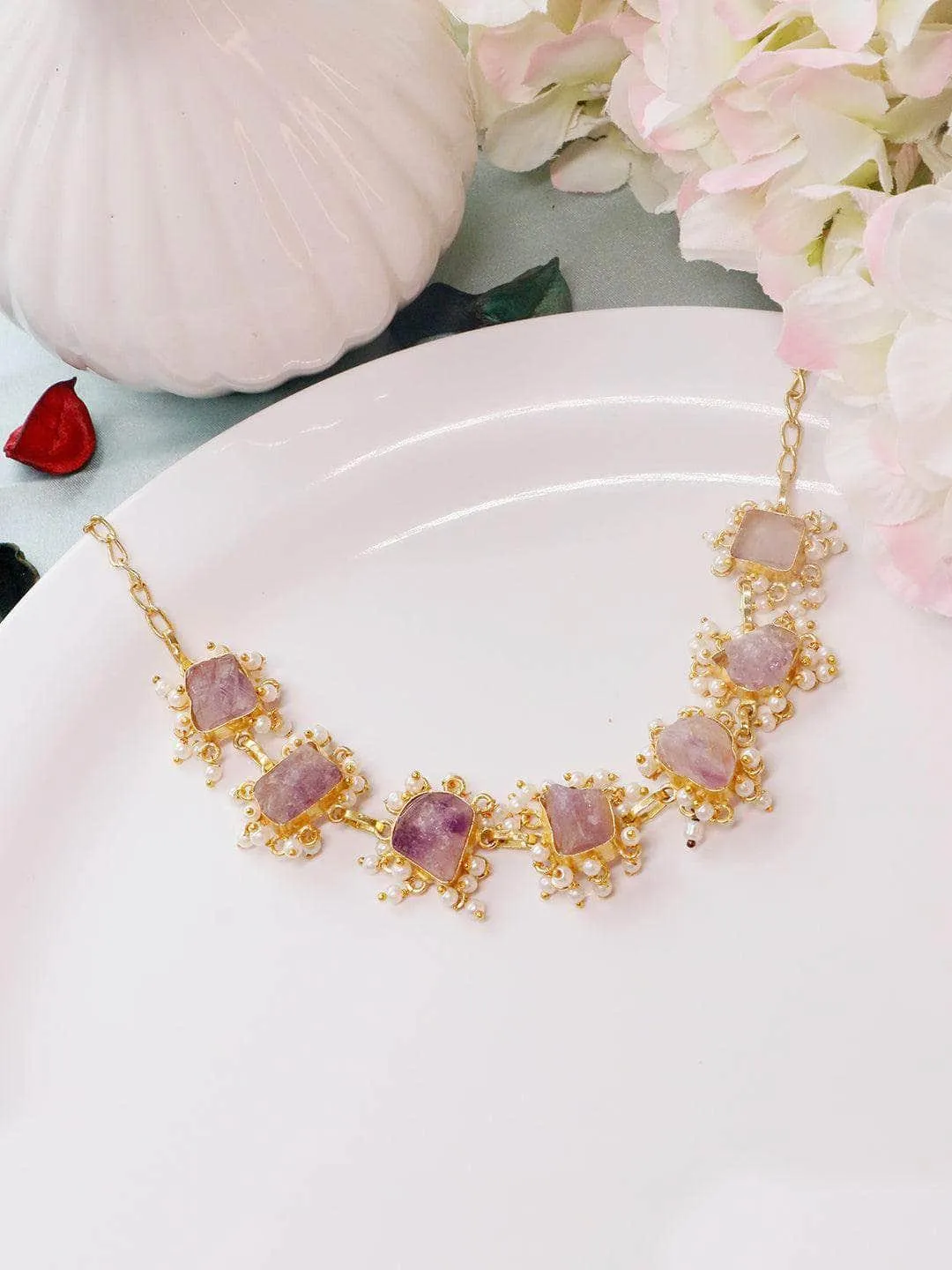 Amethyst Choker Lilac