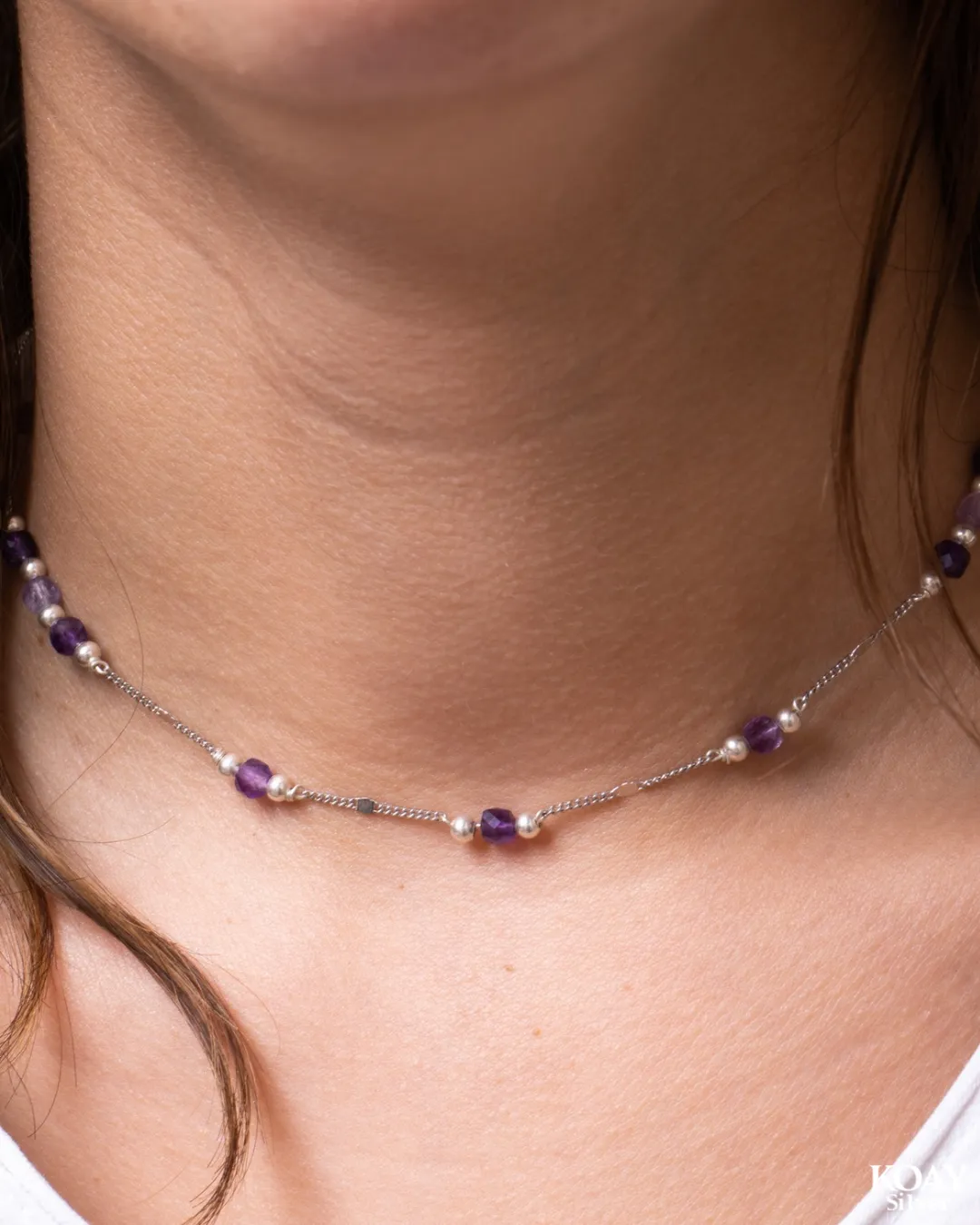 Amethyst Italian Necklace