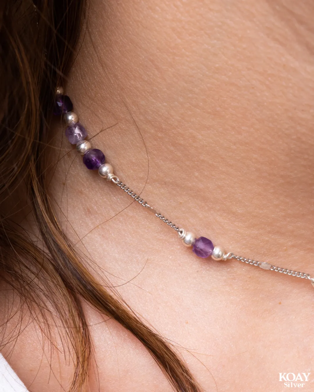 Amethyst Italian Necklace