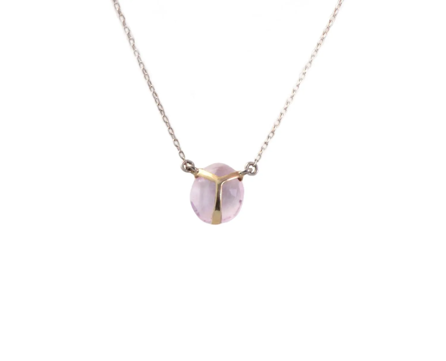 Amethyst Scarab Necklace