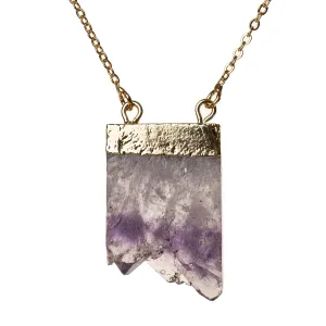 Amethyst Slice Necklace