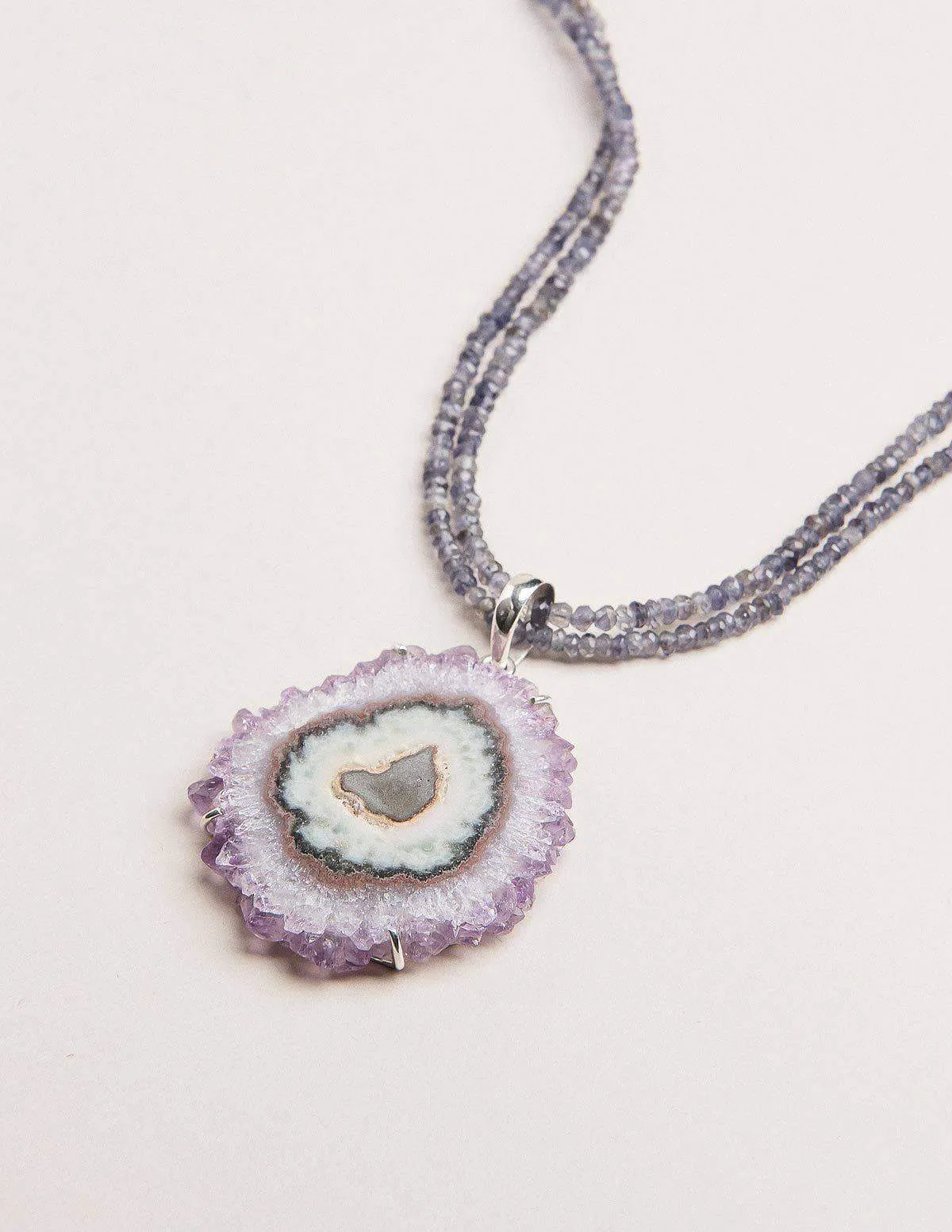 Amethyst Stalactite Necklace - One Of A Kind