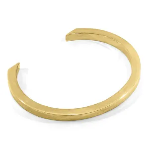 ANCHOR & CREW Cason Square Maxi Wayfarer 9ct Yellow Gold Bangle