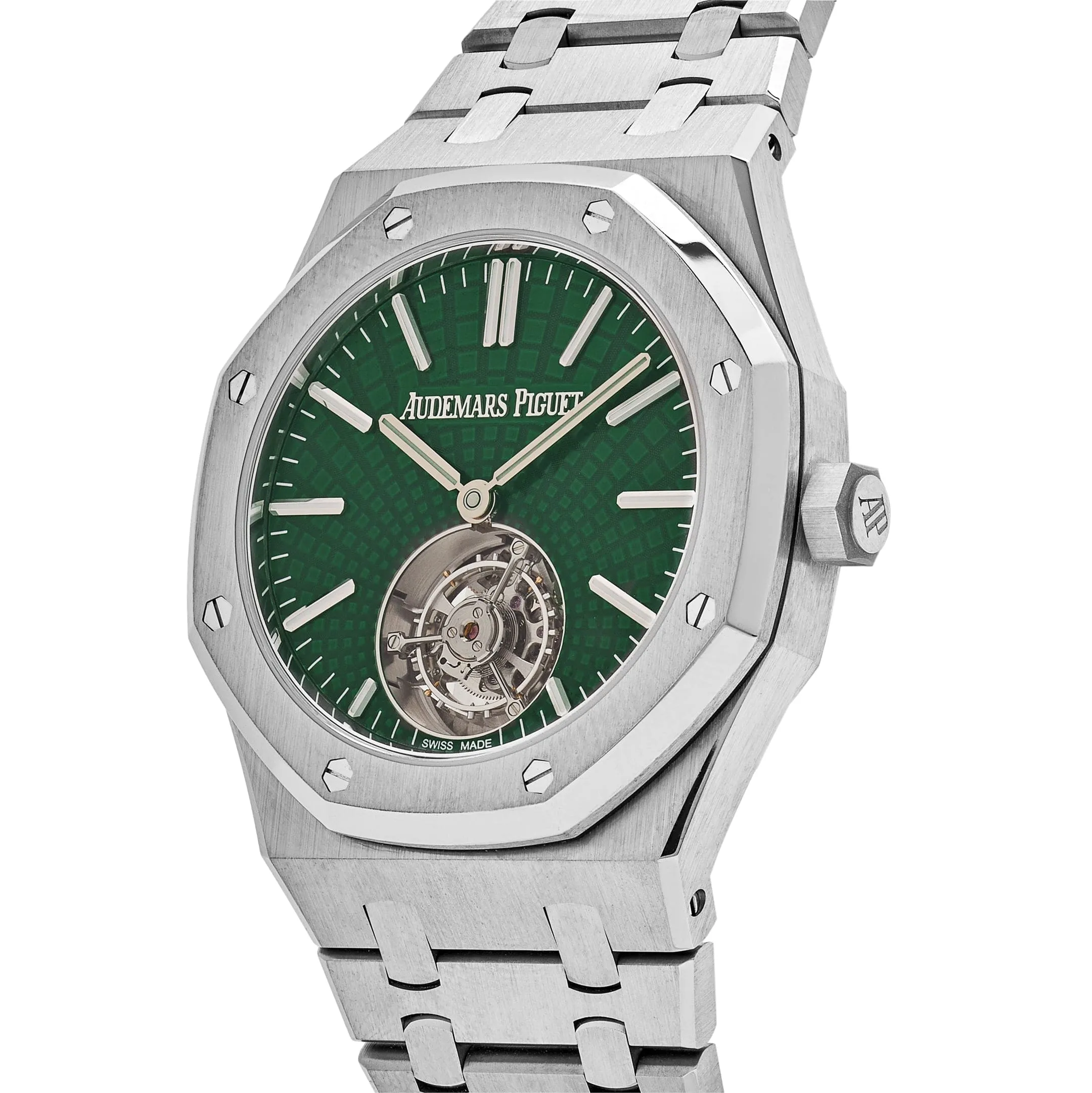 Audemars Piguet Royal Oak 26534TI.OO.1220TI.01 Selfwinding Flying Tourbillon Green Dial Limited Edition