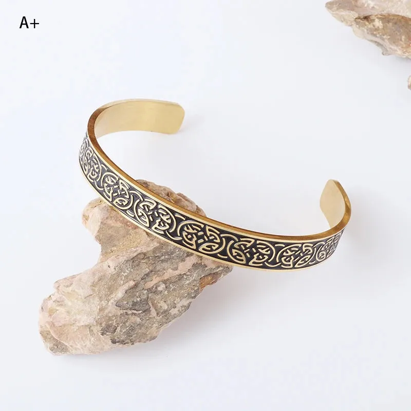 Ayatoll Kursi Cuff Bracelet Engraved Stainless Steel Islamic Muslim Quran Verse Cuff Bracelet for Men Women Arabic Style Gift