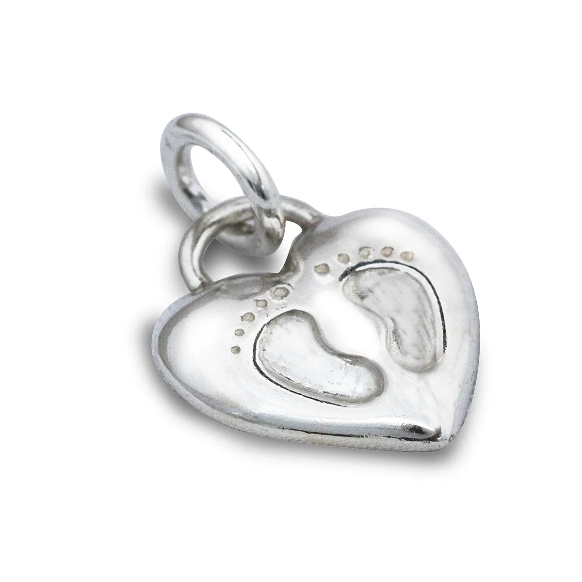 Baby Footsteps Personalised Silver Charm