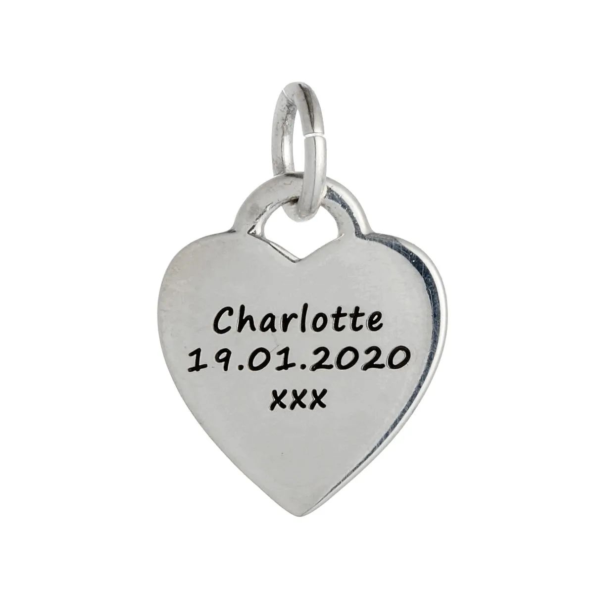 Baby Footsteps Personalised Silver Charm