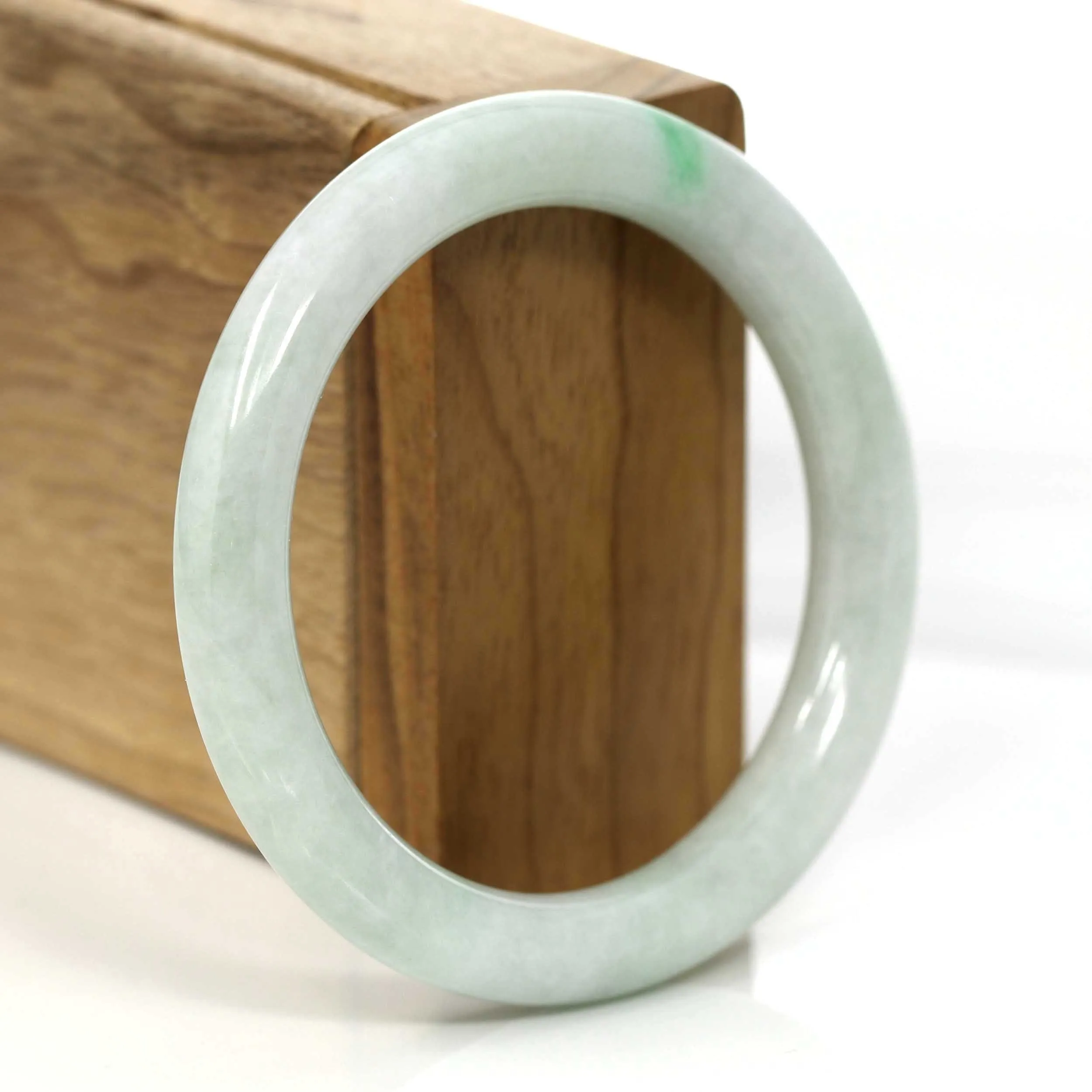 Baikalla Classic Real Jade Jadeite Bangle Bracelet (55.77 mm) #659