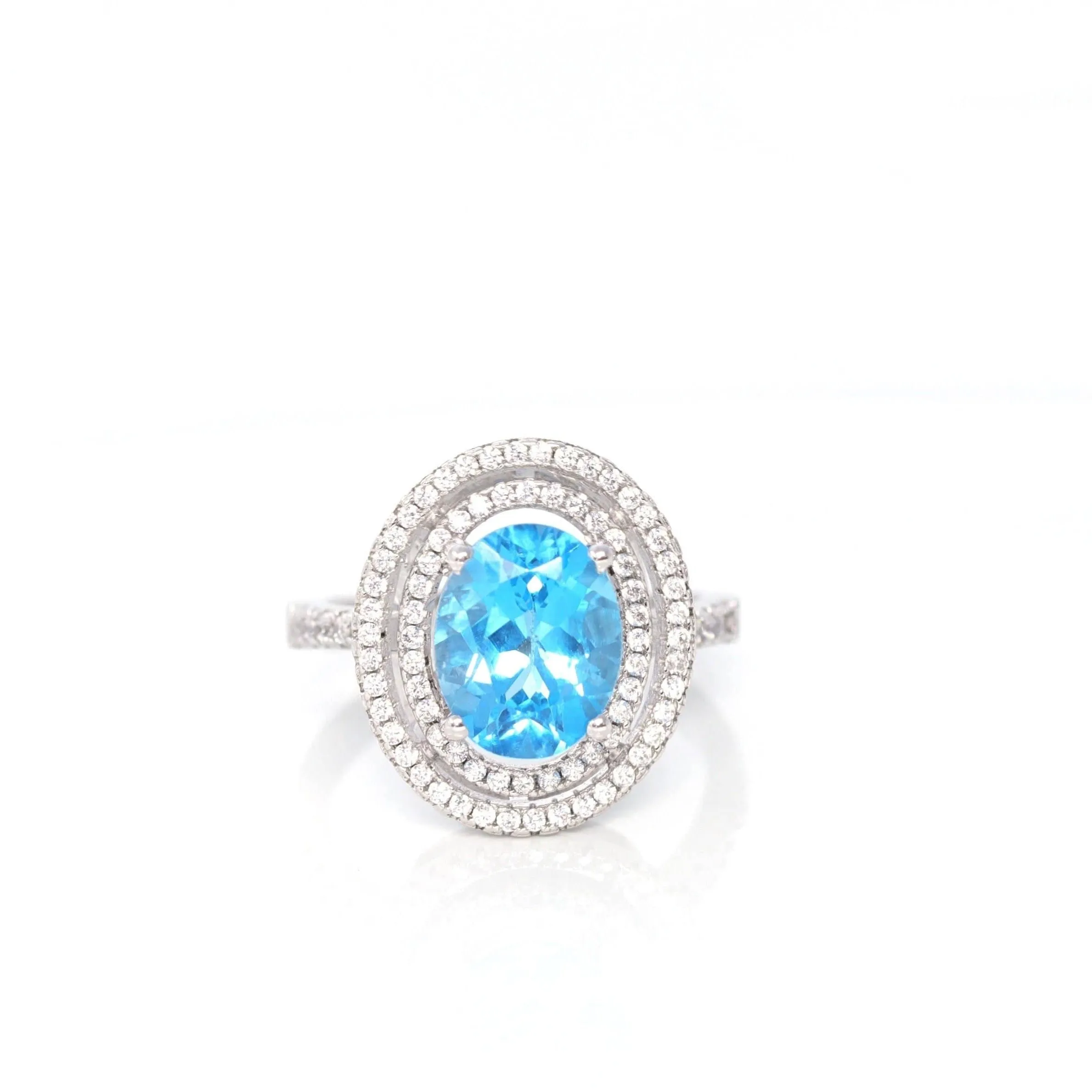 Baikalla™ Sterling Silver Swiss Blue Topaz Ring