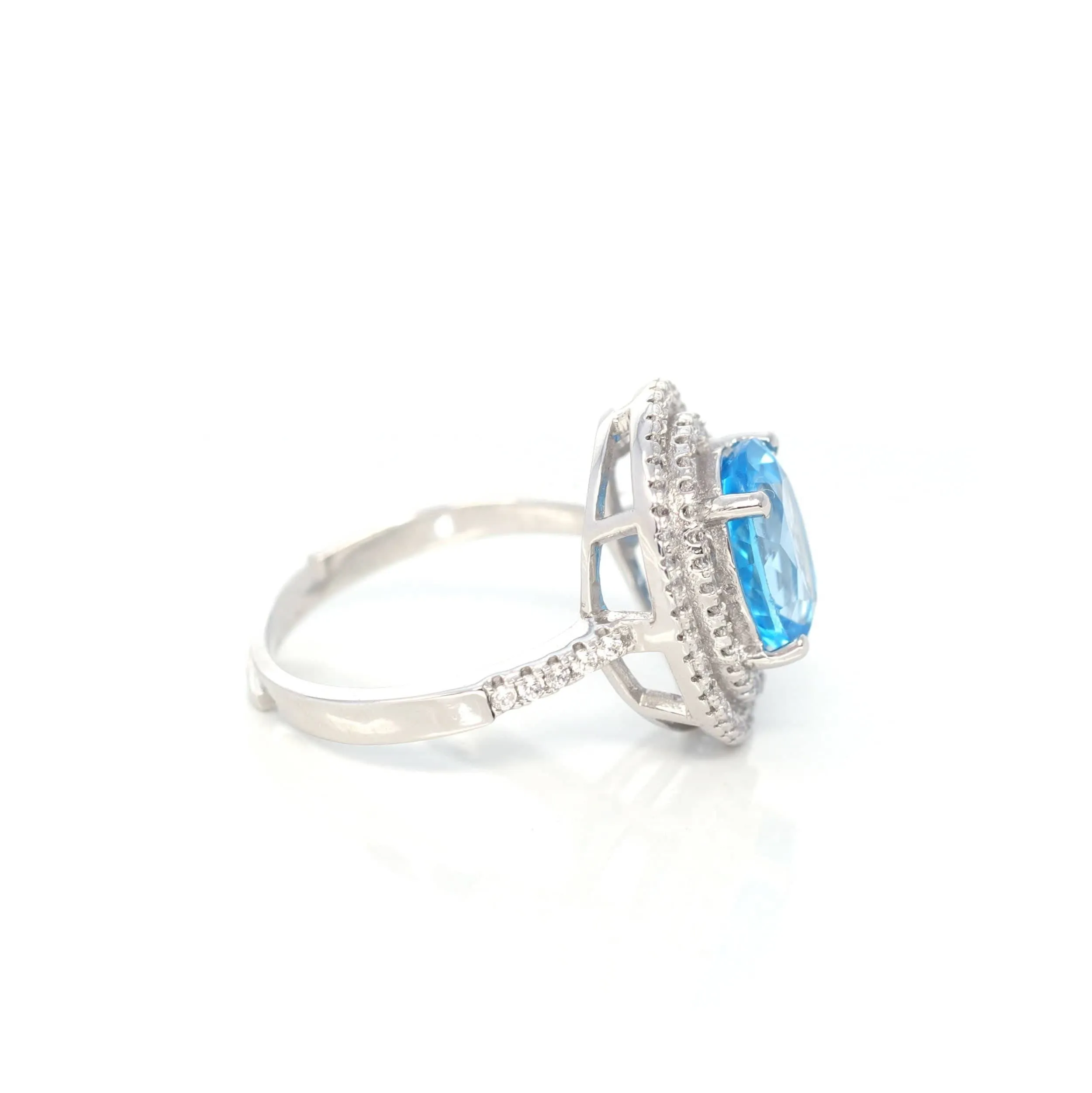 Baikalla™ Sterling Silver Swiss Blue Topaz Ring