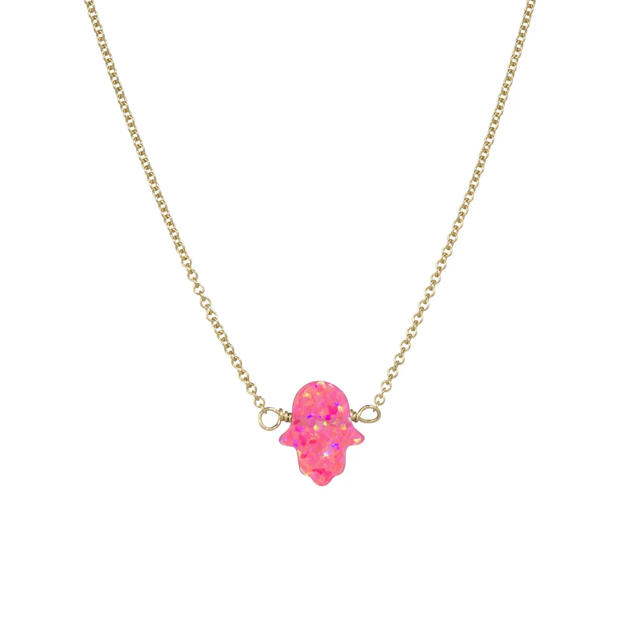 bara boheme | Medium "HAND" Opal Necklace