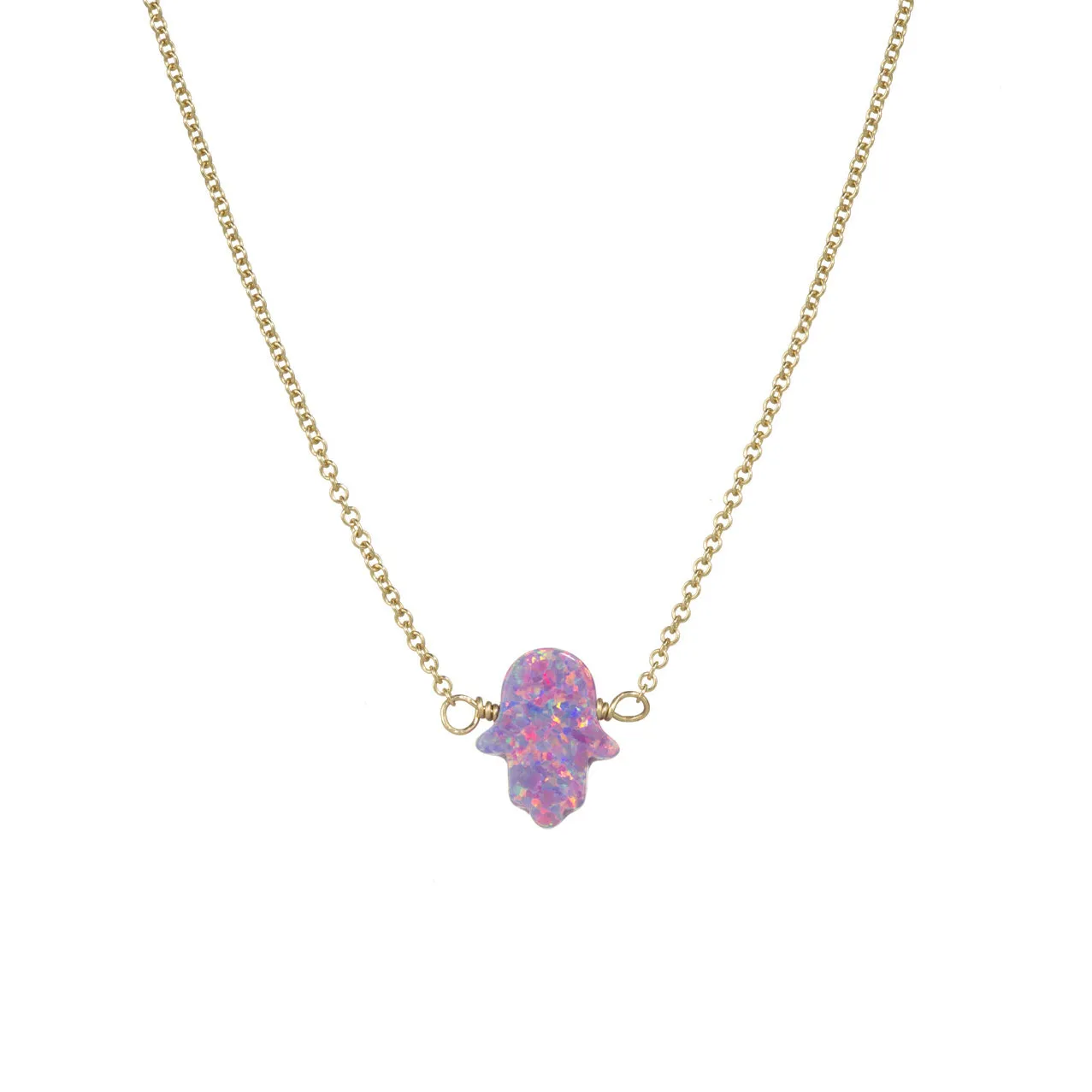 bara boheme | Medium "HAND" Opal Necklace