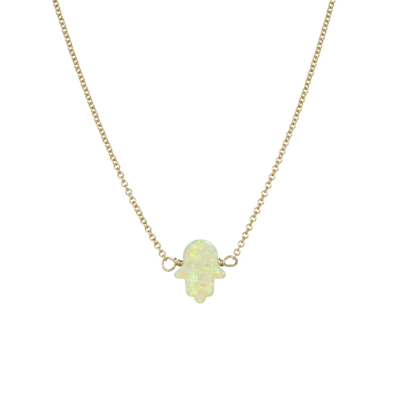 bara boheme | Medium "HAND" Opal Necklace