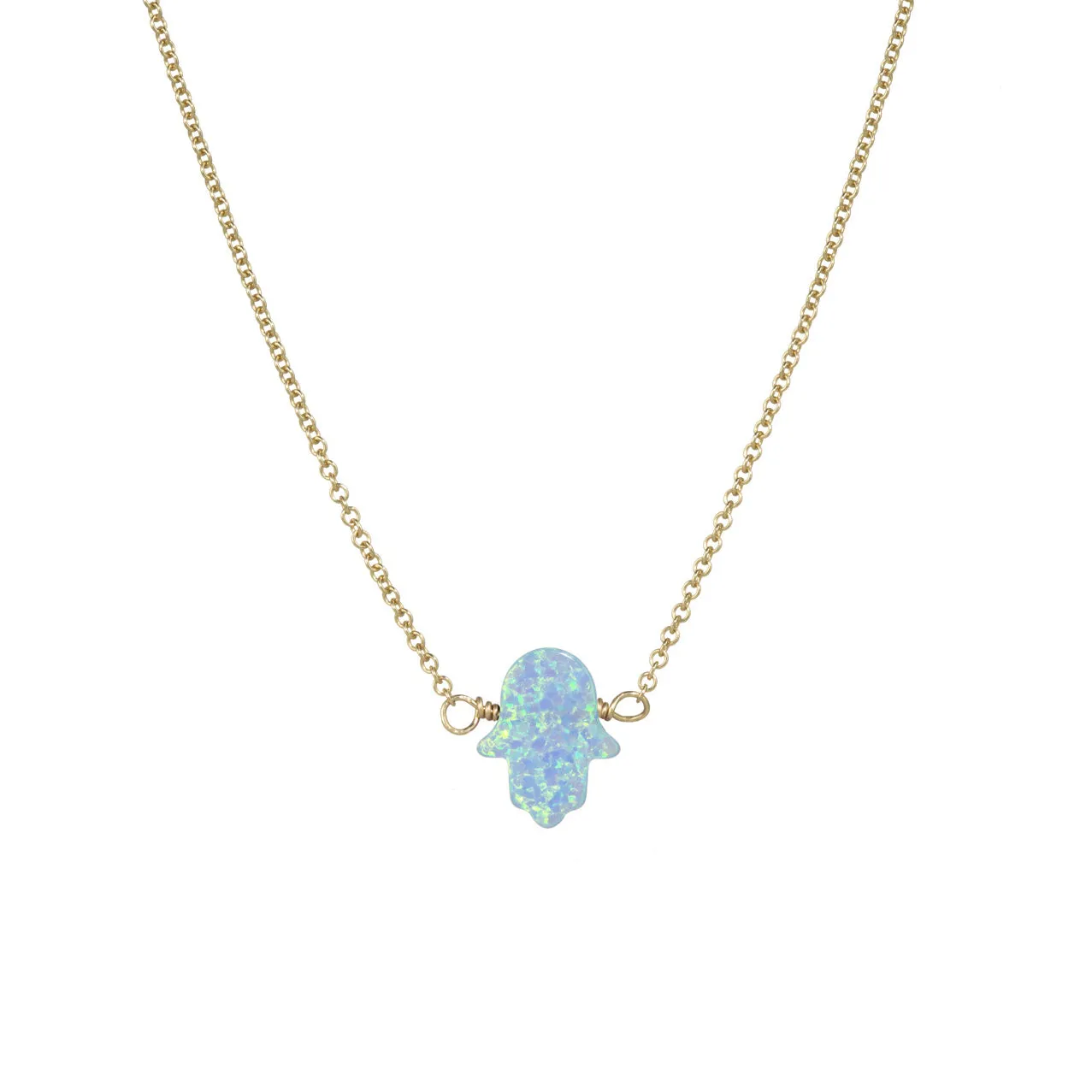 bara boheme | Medium "HAND" Opal Necklace