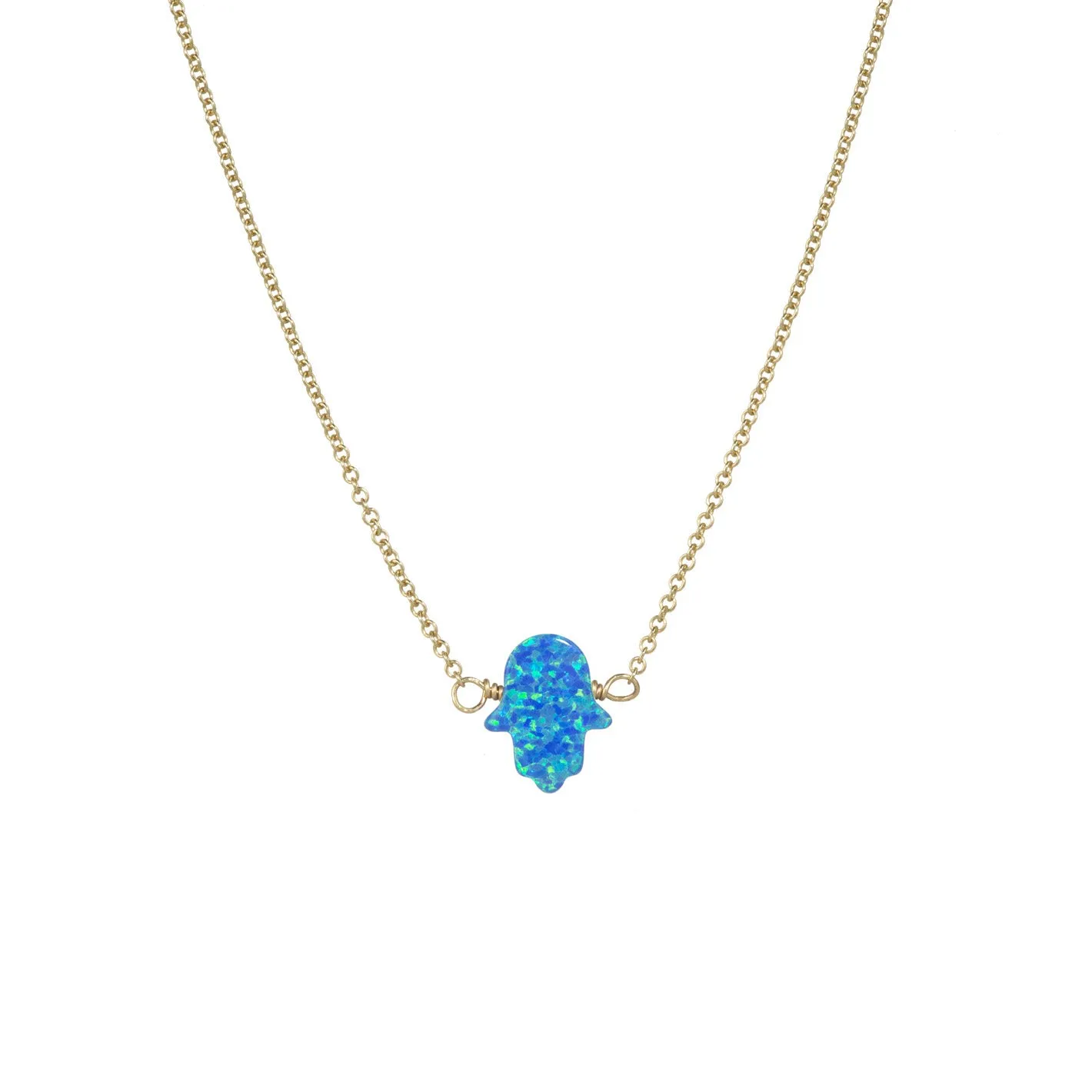 bara boheme | Medium "HAND" Opal Necklace