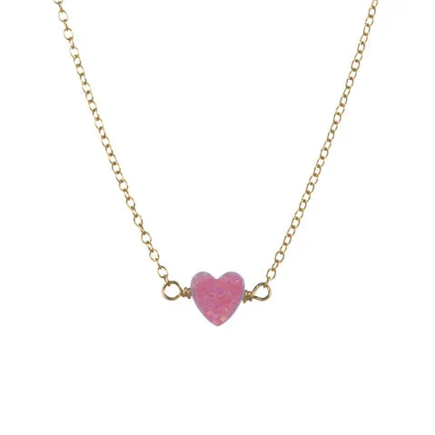 bara boheme | "HEART" Opal Medium Necklace