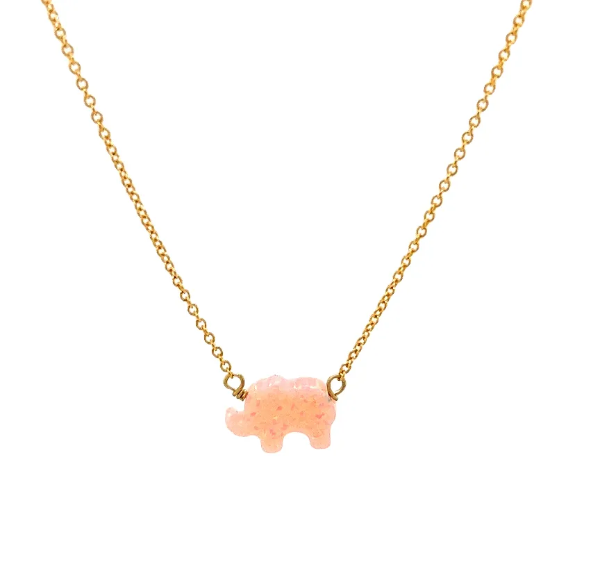 bara boheme | Small "ELEPHANT" Opal Necklace