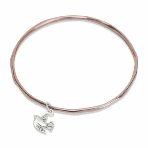 Bird Bangle | Rose Gold - Silver