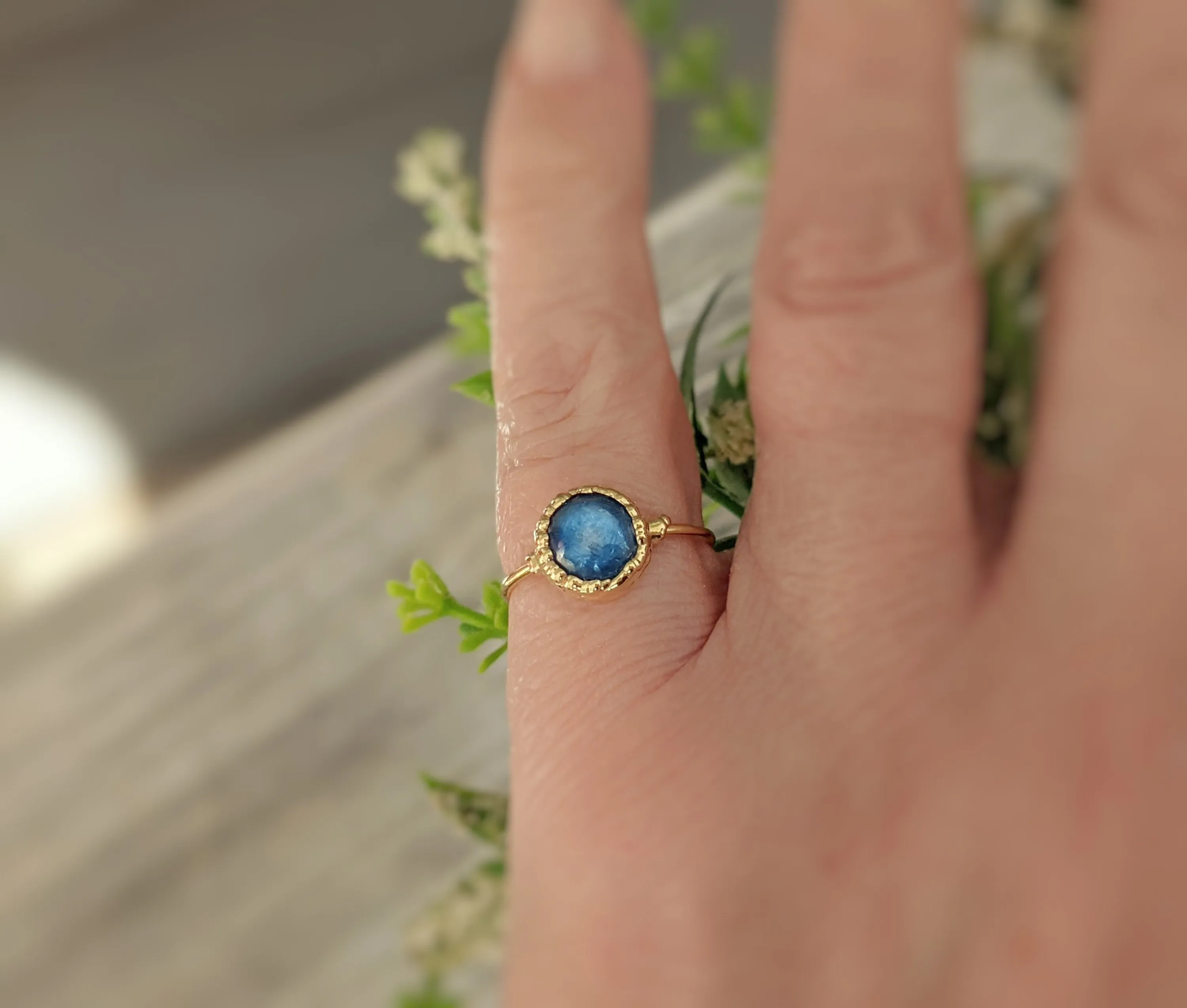 Blue Kyanite ring