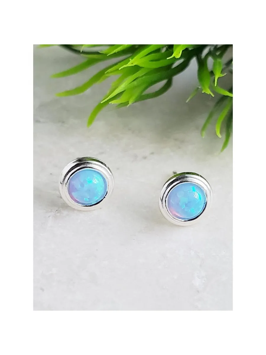 Blue Opal Bezel Posts