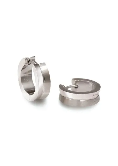 BOCCIA TITANIUM JEWELLERY EARRINGS PART POLISHED 0511-02