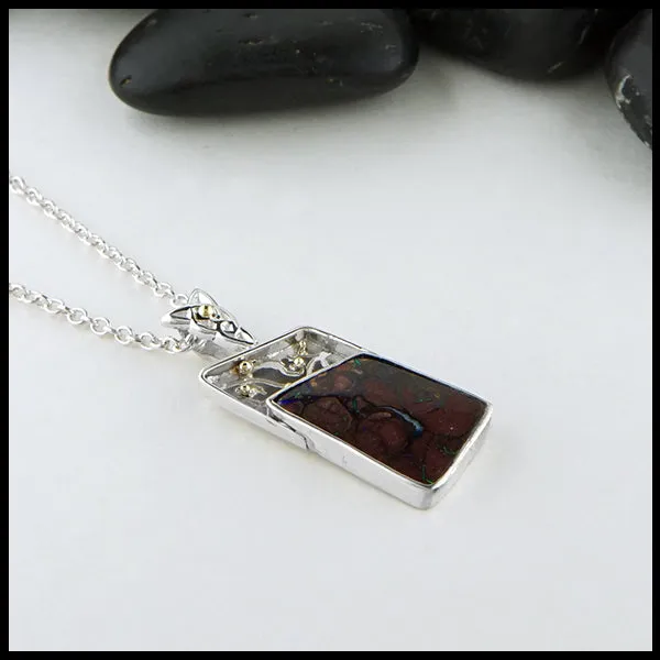 Boulder Opal Custom Pendant