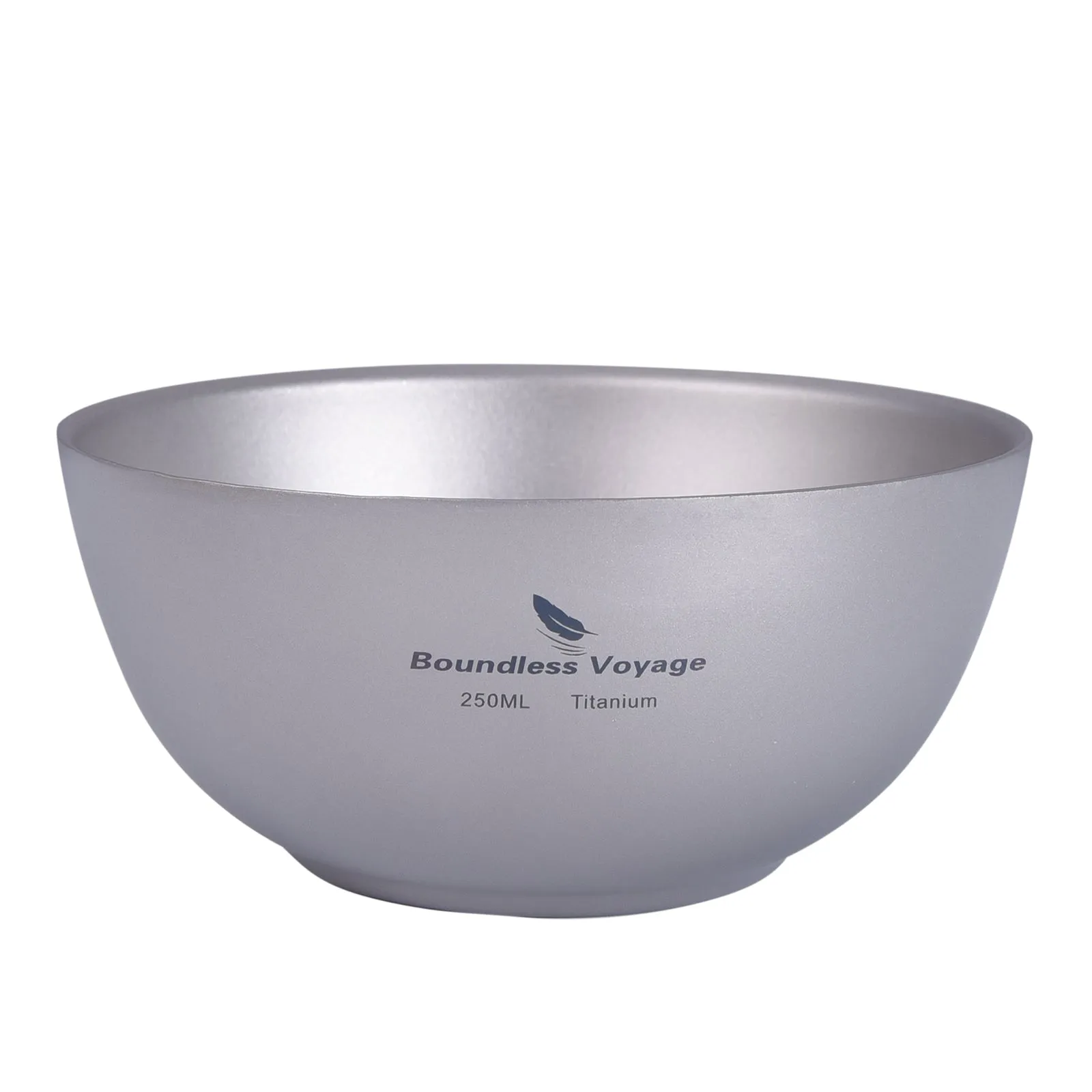 Boundless Voyage Titanium Double-Wall Bowl  For Home Outdoor Camping Tableware 250ml