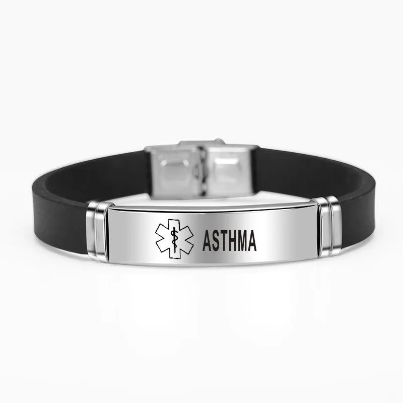 Bracelet Stainless Steel Silicone Bracelet Star Of Life