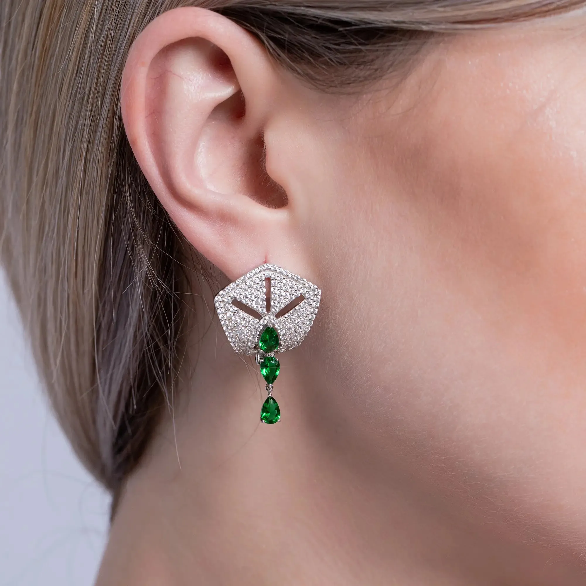 Charlotte Emerald Earrings