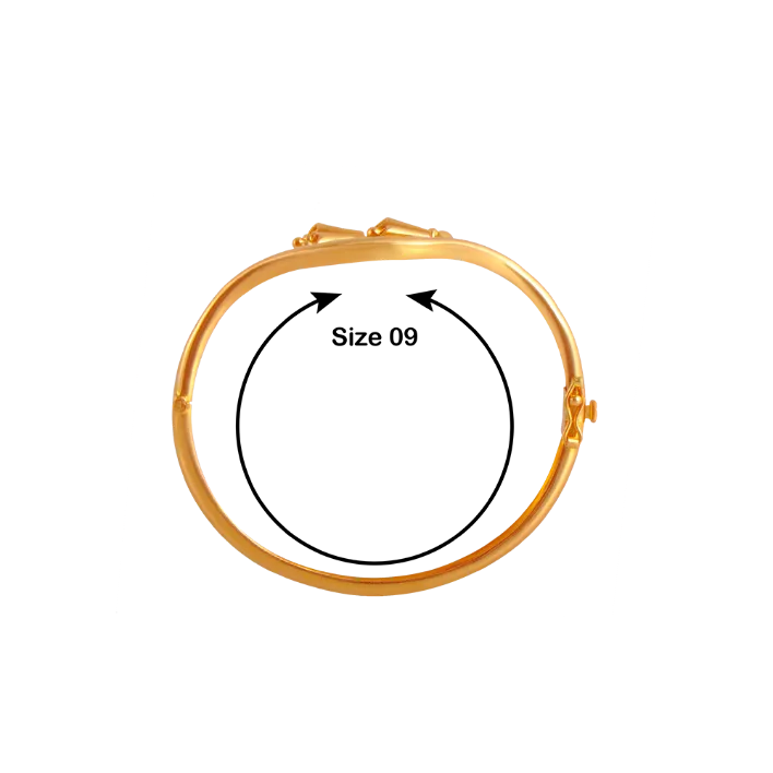 Coral Bell Gold Bangle