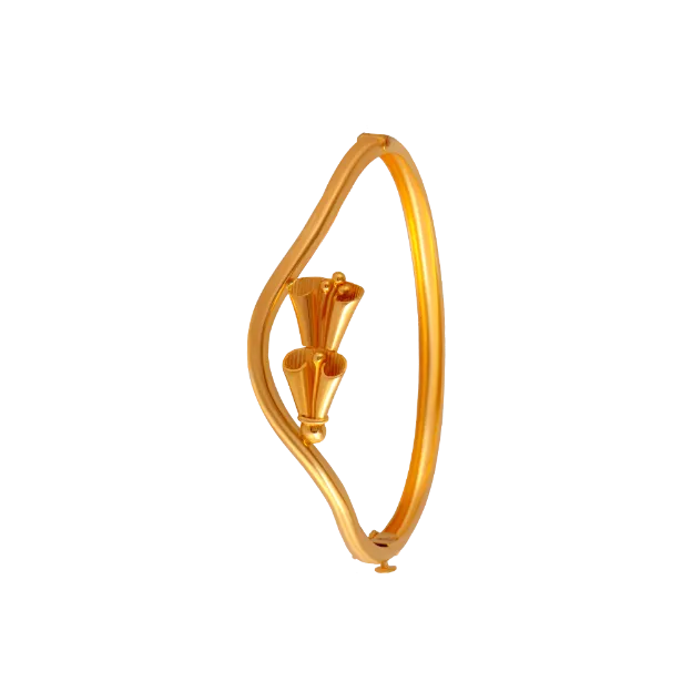 Coral Bell Gold Bangle