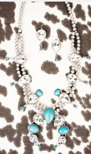 Crystal Naja Necklace & Earring Set