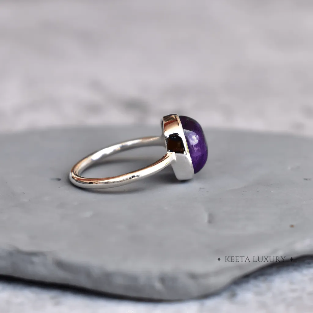 Cushion Conquer - Amethyst Ring