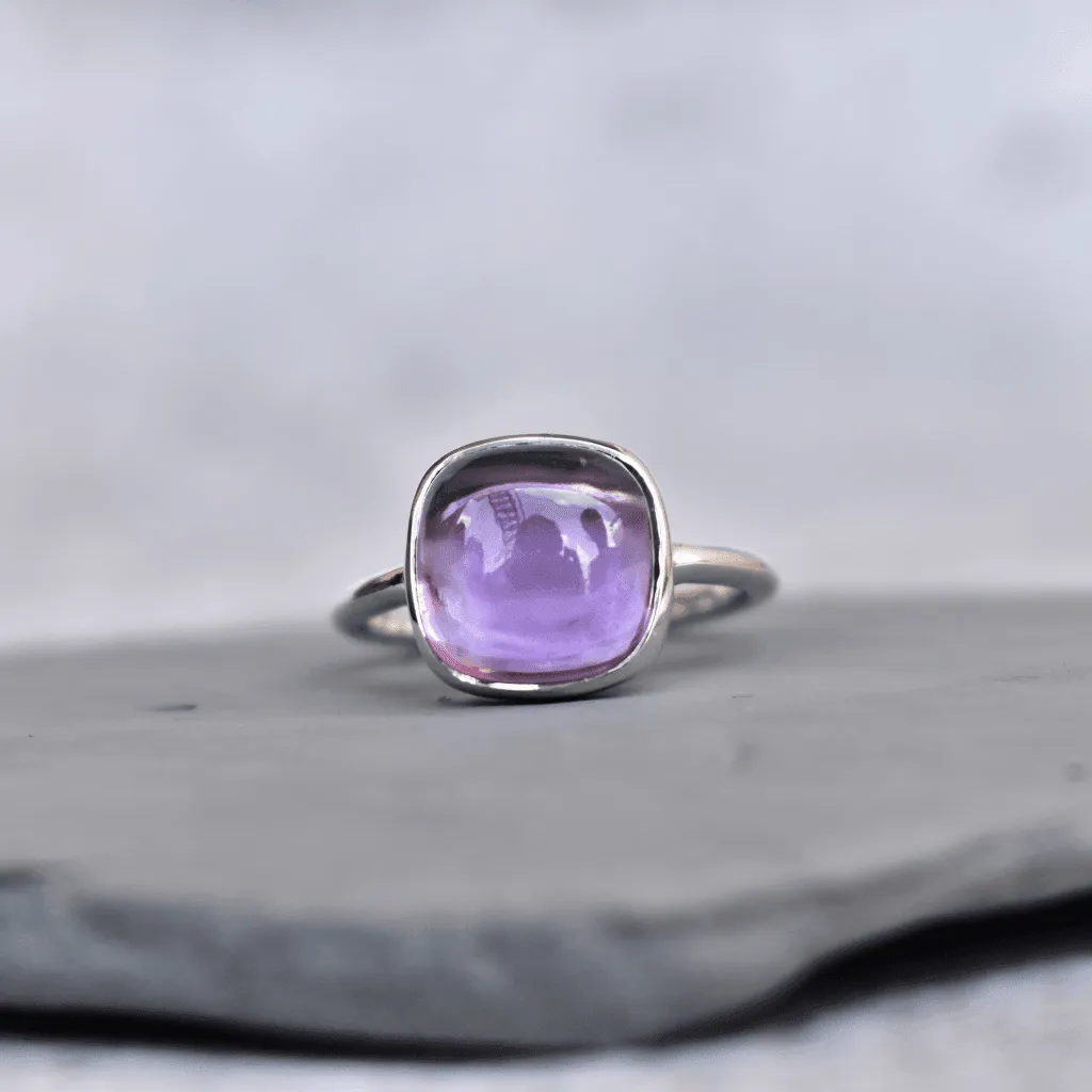 Cushion Conquer - Amethyst Ring