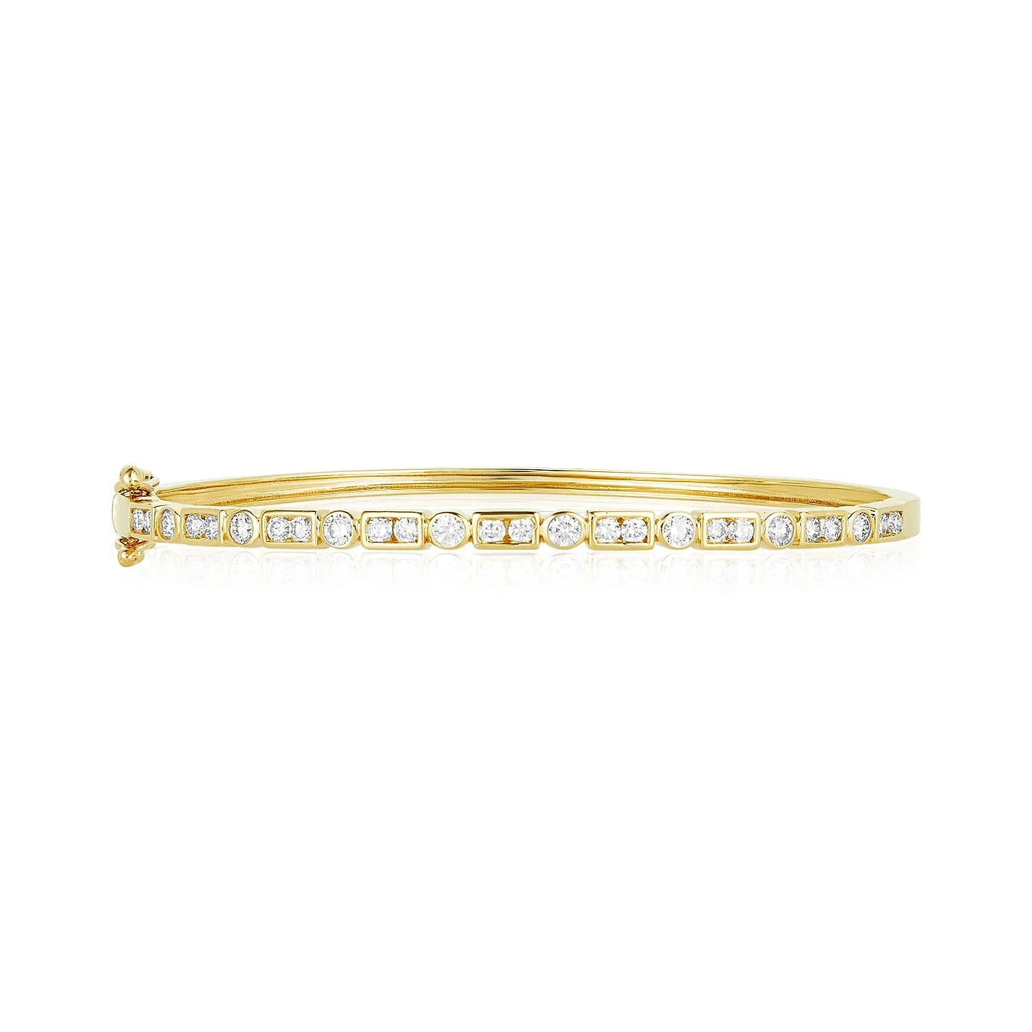 Diamond Art Deco Bangle