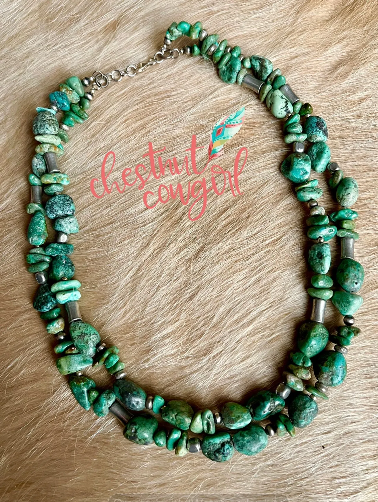 Double Strand Turquoise Necklace