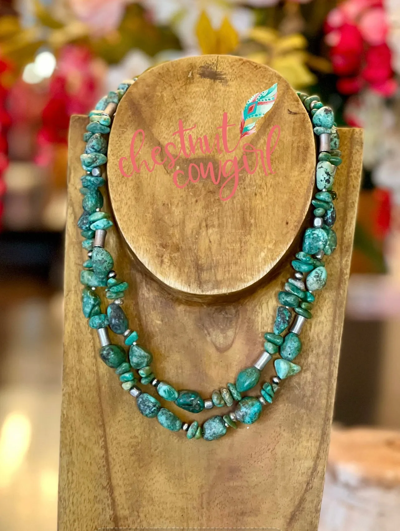 Double Strand Turquoise Necklace