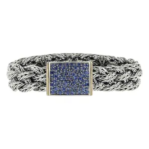 Effy Sterling Silver 18K Sapphire Rope Bracelet