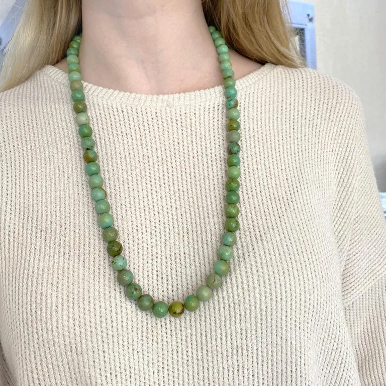 Green Turquoise Bead Necklace