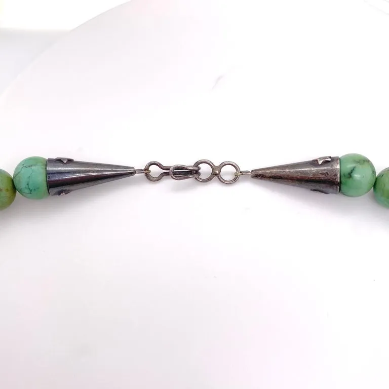 Green Turquoise Bead Necklace