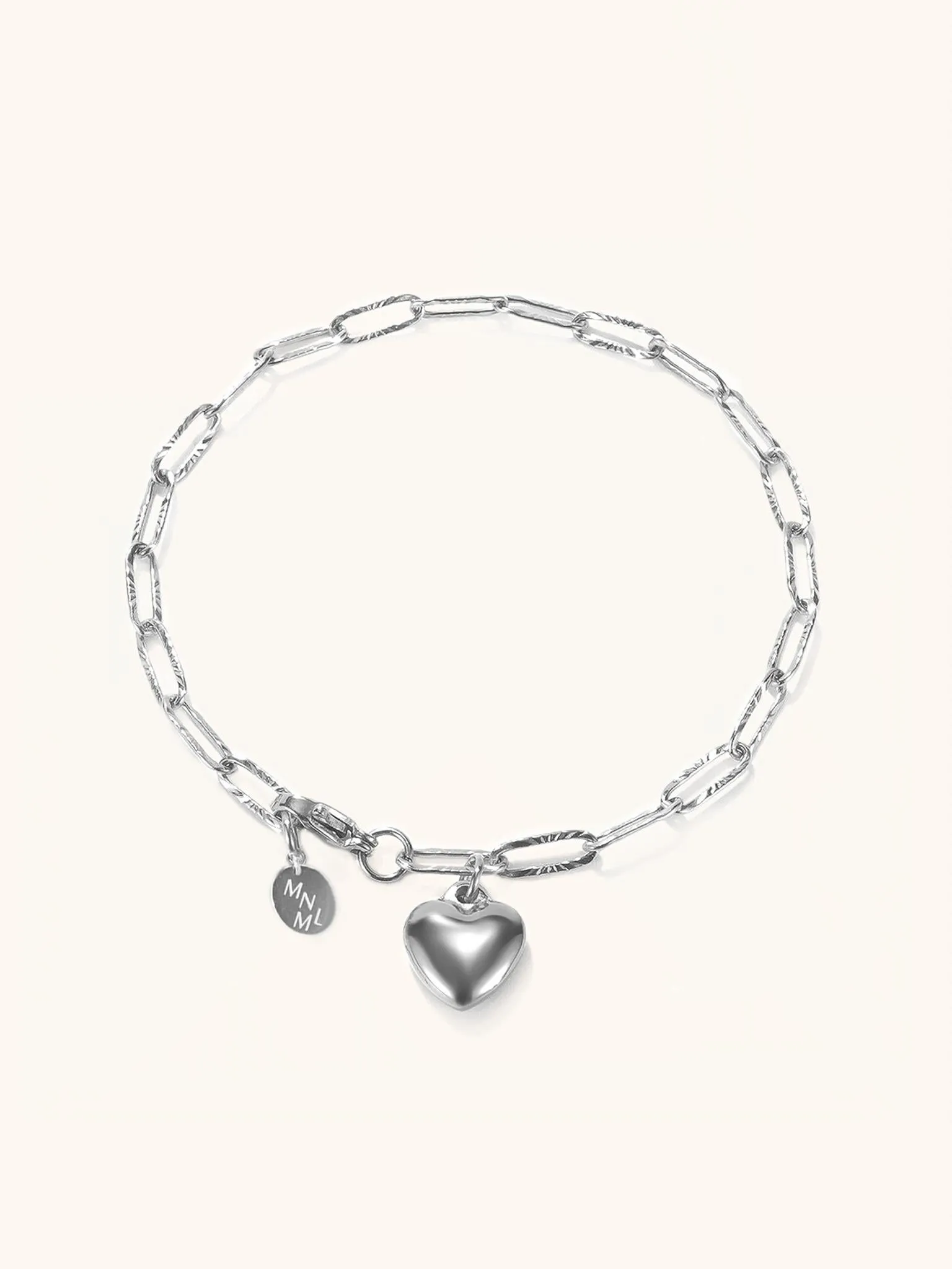 Heart Chain Engravable Bracelet